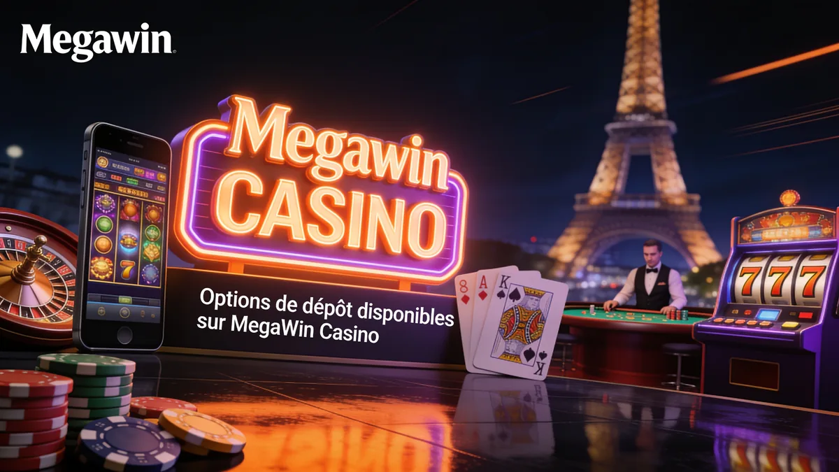 Options de dépôt disponibles sur MegaWin Casino pour les joueurs en France